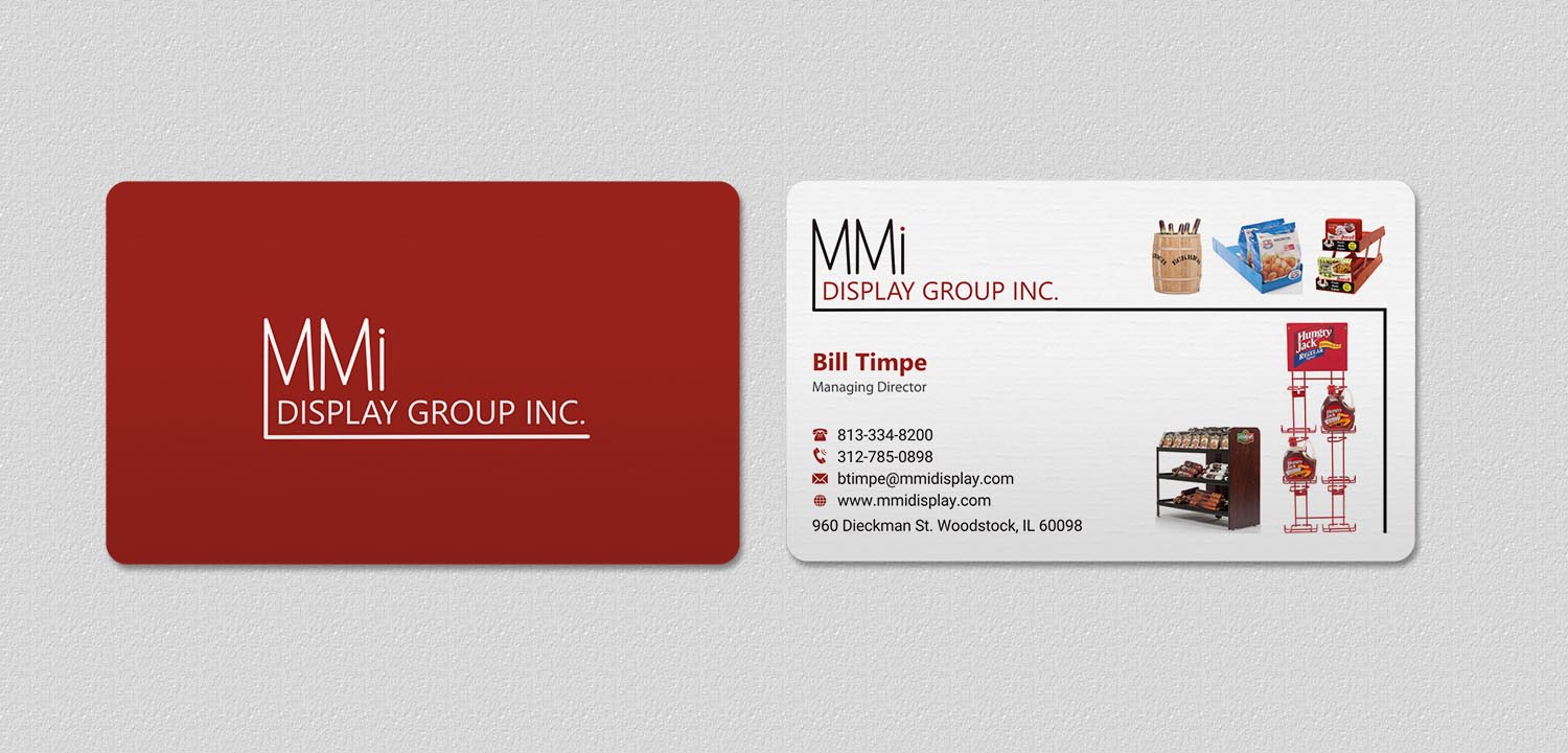 Business Card Design by INDIAN_Ashok for MMI DISPLAY GROUP, INC. | Design #14588177