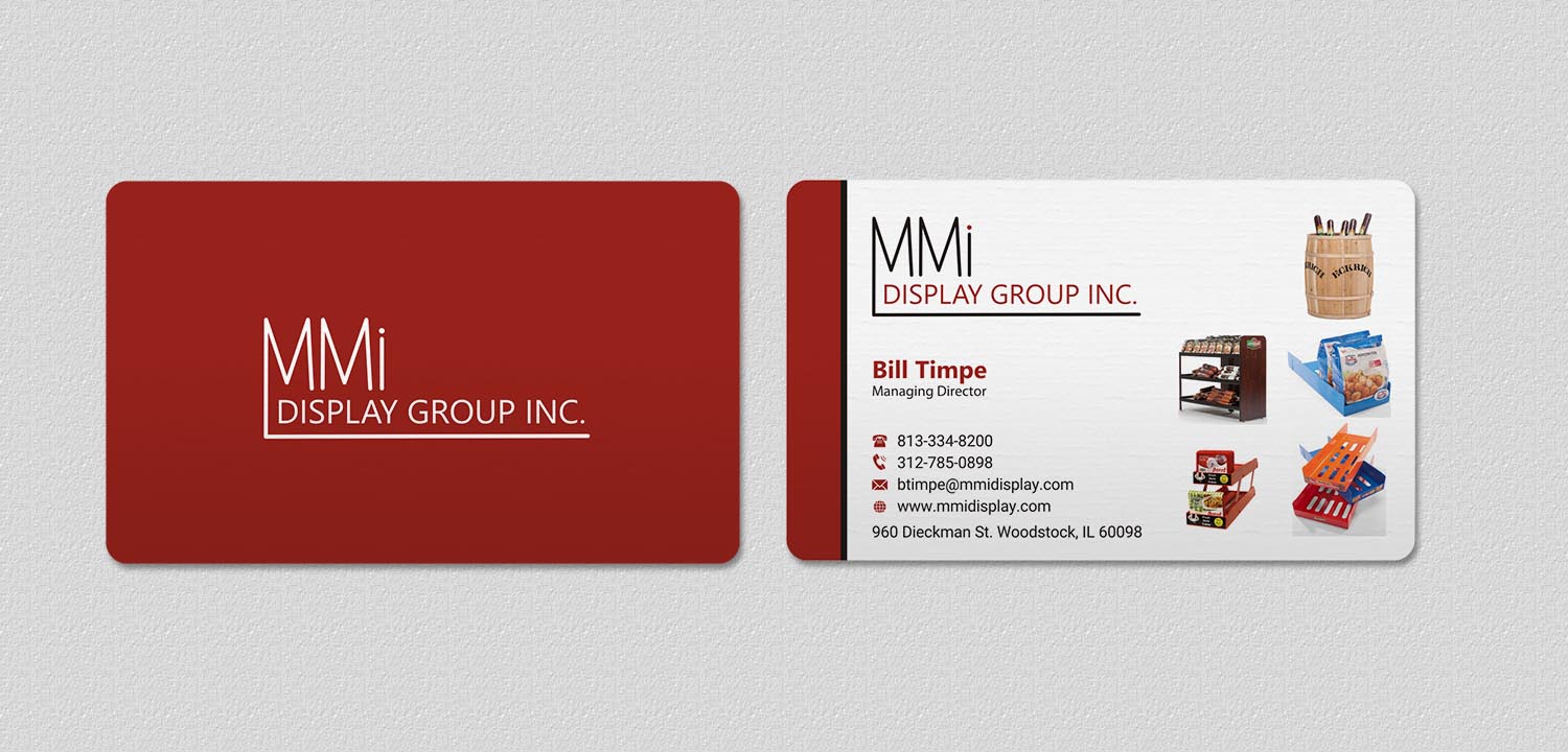 Business Card Design by INDIAN_Ashok for MMI DISPLAY GROUP, INC. | Design #14588182