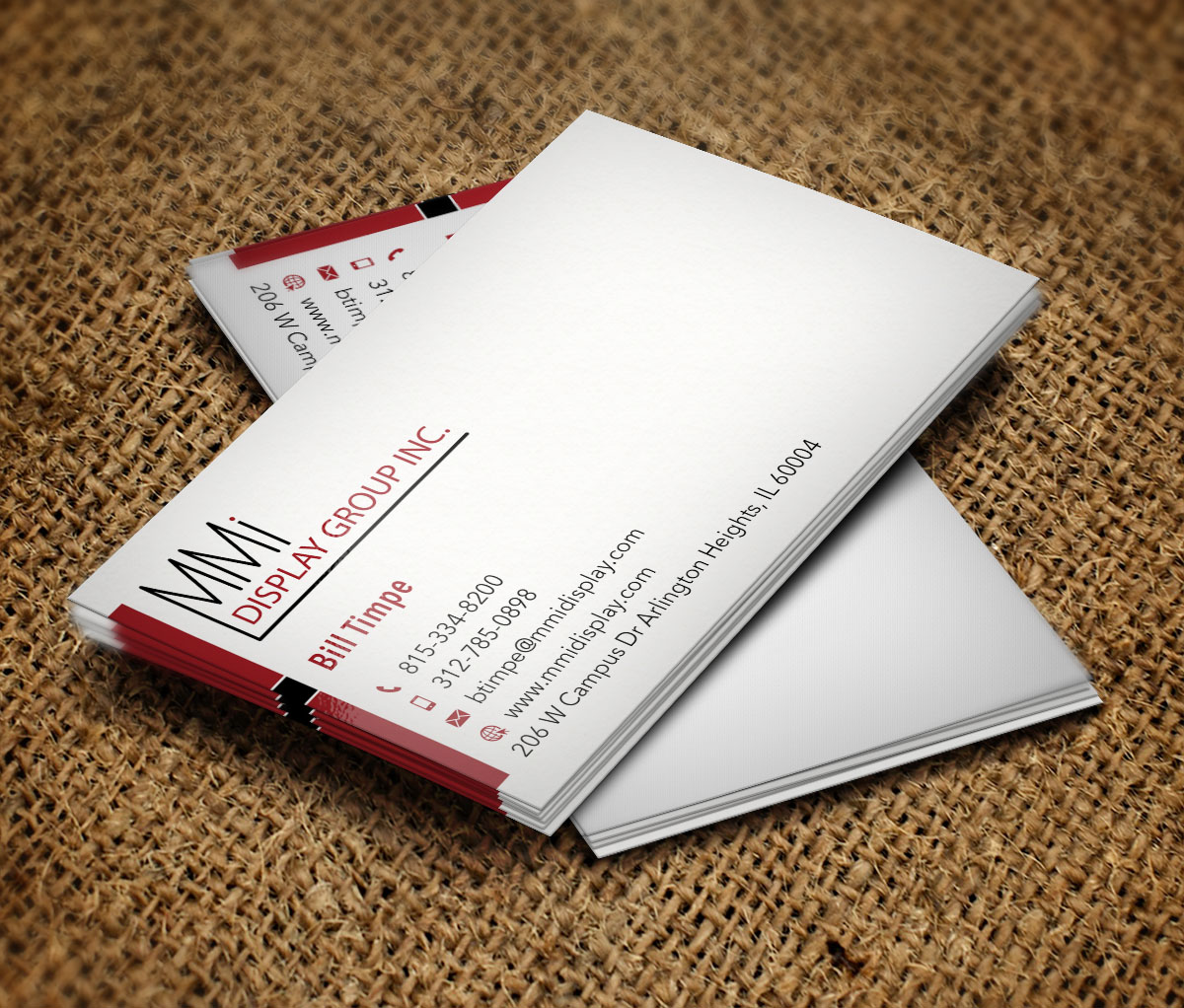 Business Card Design by Verified artistry for MMI DISPLAY GROUP, INC. | Design #14606987