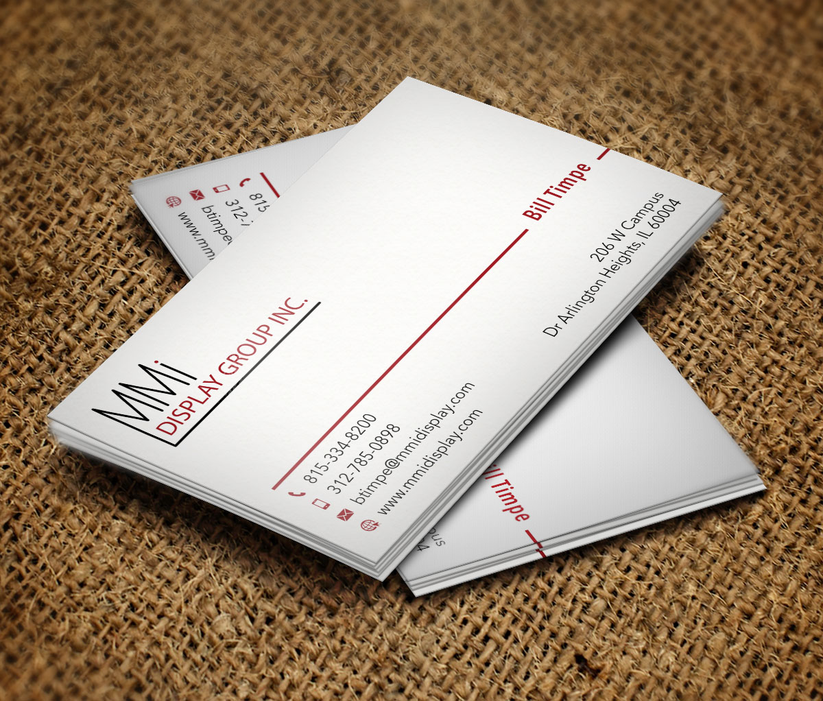 Business Card Design by Verified artistry for MMI DISPLAY GROUP, INC. | Design #14607023