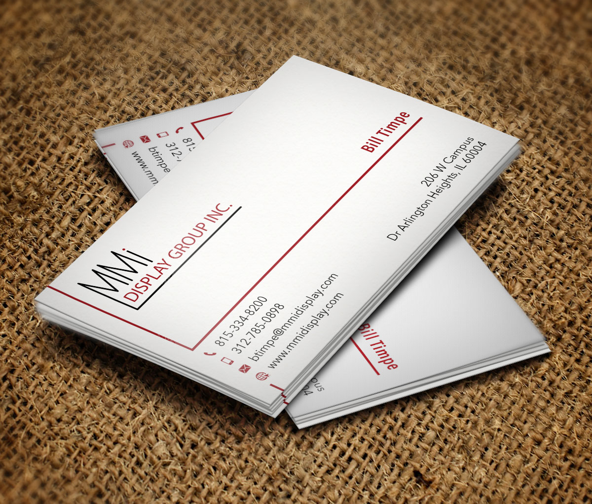 Business Card Design by Verified artistry for MMI DISPLAY GROUP, INC. | Design #14607025