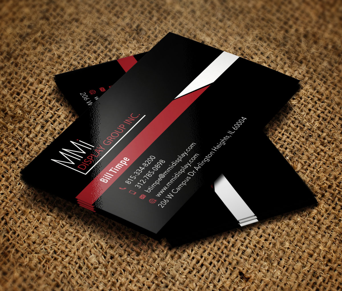Business Card Design by Verified artistry for MMI DISPLAY GROUP, INC. | Design #14607052