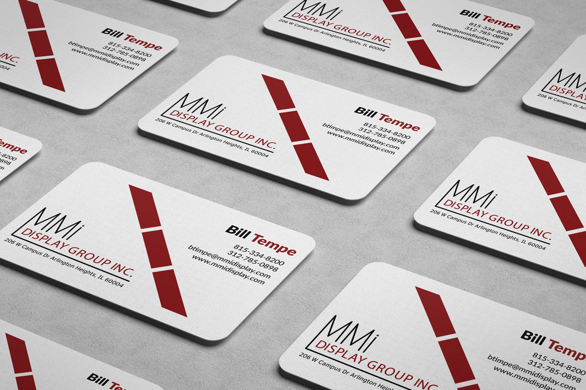 Business Card Design by JK18 for MMI DISPLAY GROUP, INC. | Design #14618013