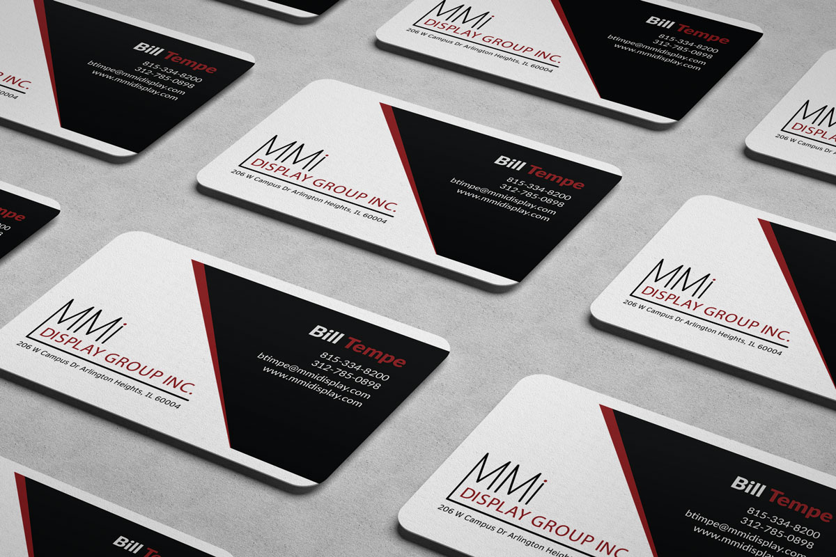 Business Card Design by JK18 for MMI DISPLAY GROUP, INC. | Design #14618015