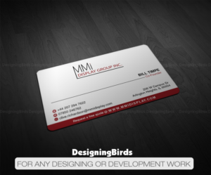 Design de Carte de Visite par Designing Birds pour MMI DISPLAY GROUP, INC. | Design : #14587951