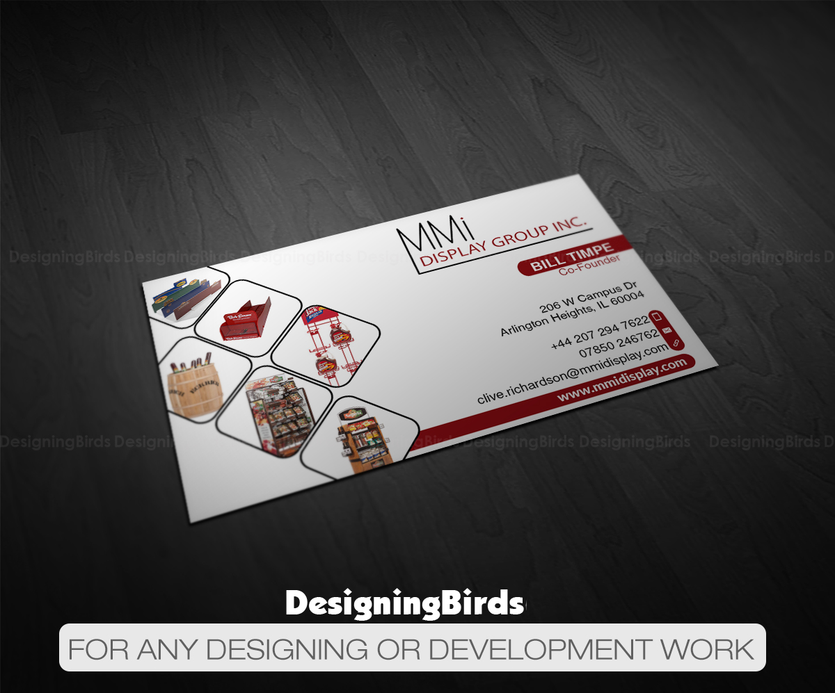Design de Carte de Visite par Designing Birds pour MMI DISPLAY GROUP, INC. | Design #14593280