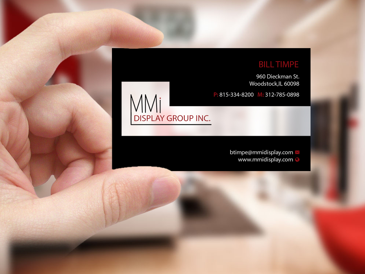 Business Card Design by Creations Box 2015 for MMI DISPLAY GROUP, INC. | Design #14594140