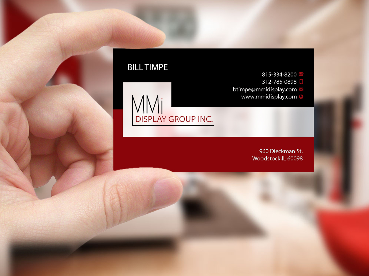 Business Card Design by Creations Box 2015 for MMI DISPLAY GROUP, INC. | Design #14594142