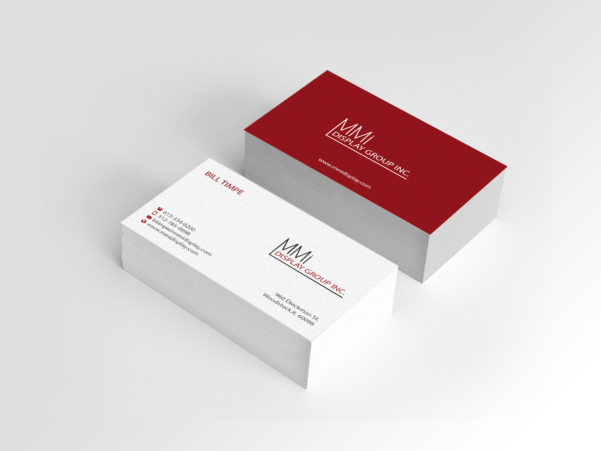 Business Card Design by Creations Box 2015 for MMI DISPLAY GROUP, INC. | Design #14594148