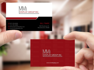 Business Card Design by Creations Box 2015 for MMI DISPLAY GROUP, INC. | Design: #14594152