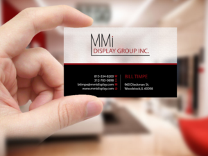 Business Card Design by Creations Box 2015 for MMI DISPLAY GROUP, INC. | Design: #14594153