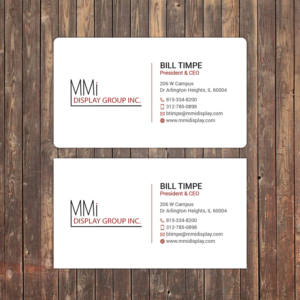 Business Card Design by Sky007 for MMI DISPLAY GROUP, INC. | Design #14587512