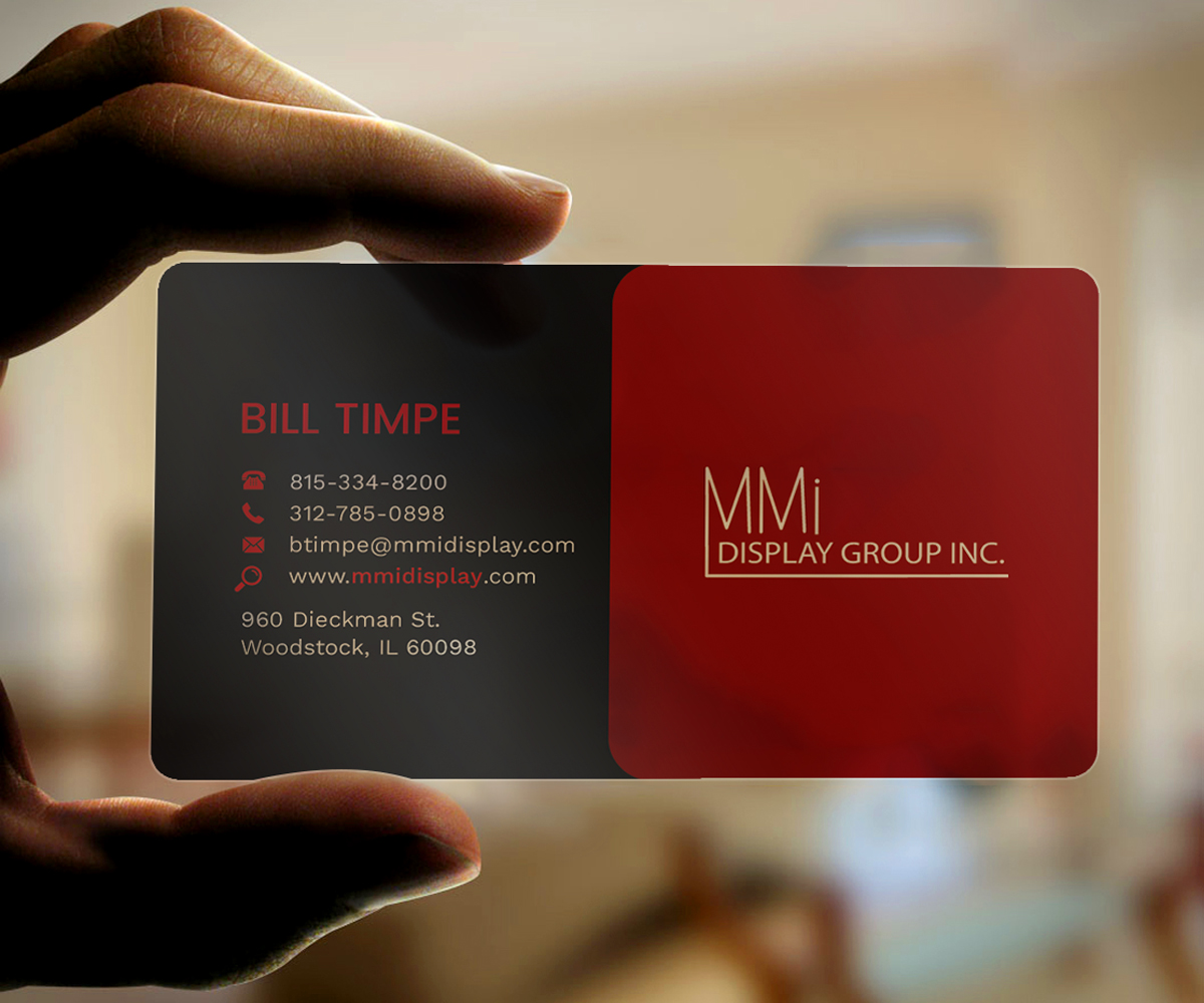 Business Card Design by Graphic Flame for MMI DISPLAY GROUP, INC. | Design #14590703