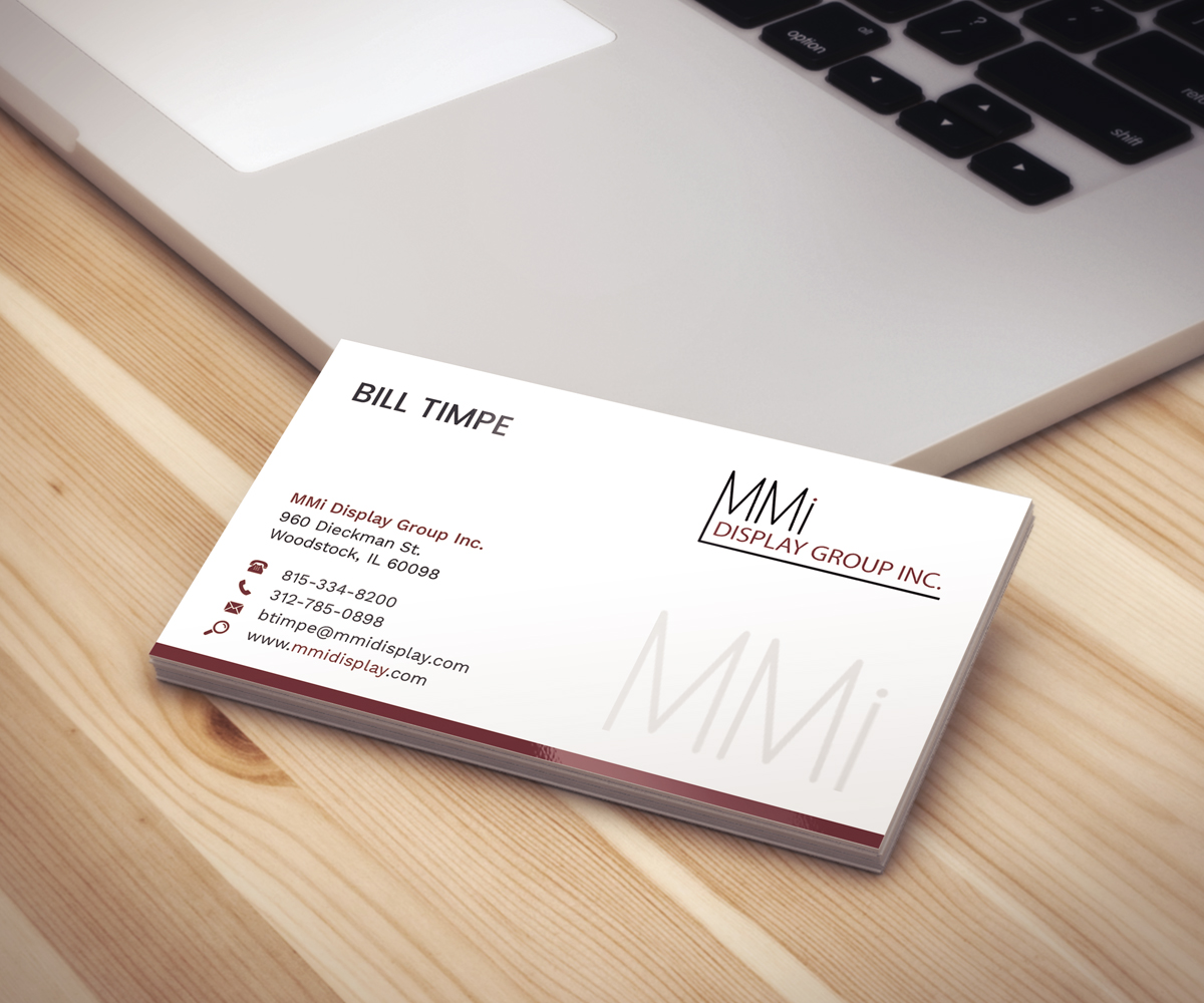 Business Card Design by Graphic Flame for MMI DISPLAY GROUP, INC. | Design #14590724