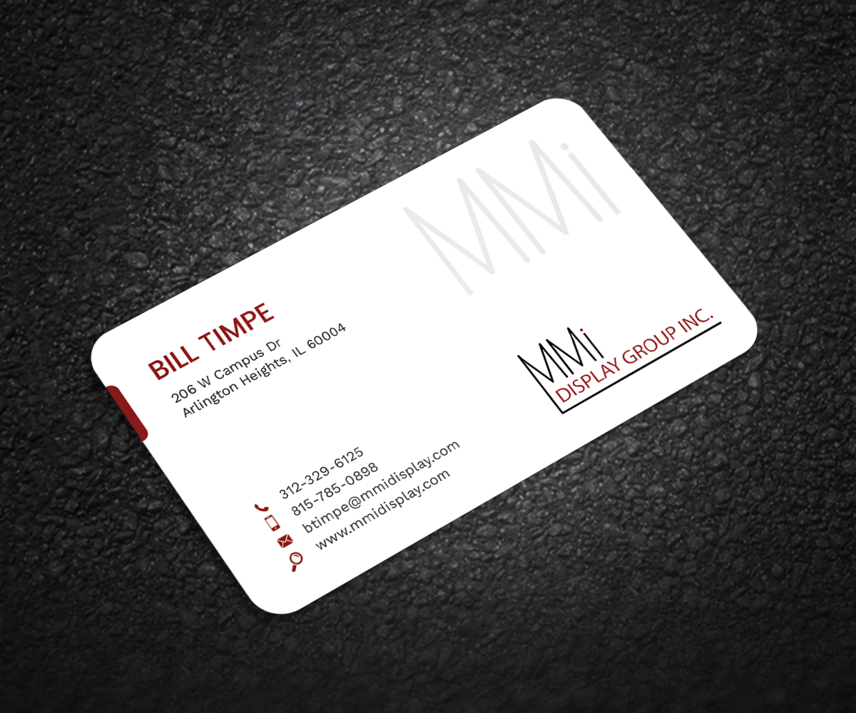 Business Card Design by Graphic Flame for MMI DISPLAY GROUP, INC. | Design #14635661