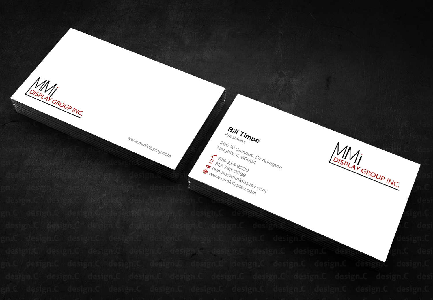 Business Card Design by design_C. for MMI DISPLAY GROUP, INC. | Design #14623088