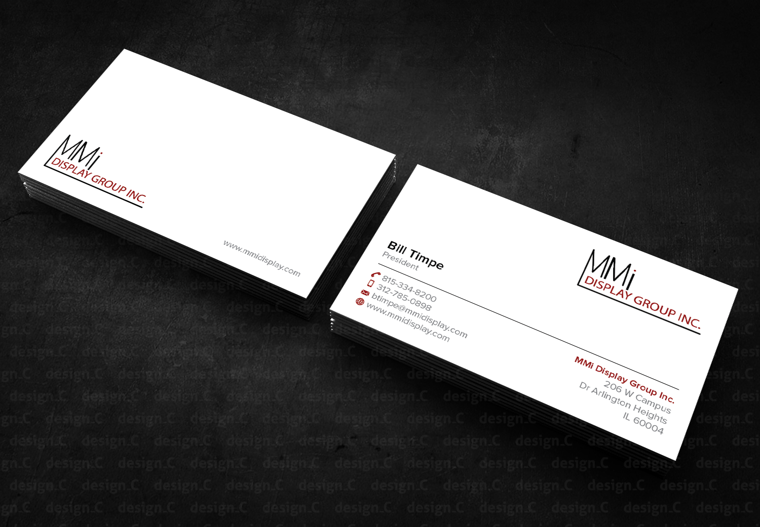 Business Card Design by design_C. for MMI DISPLAY GROUP, INC. | Design #14623089