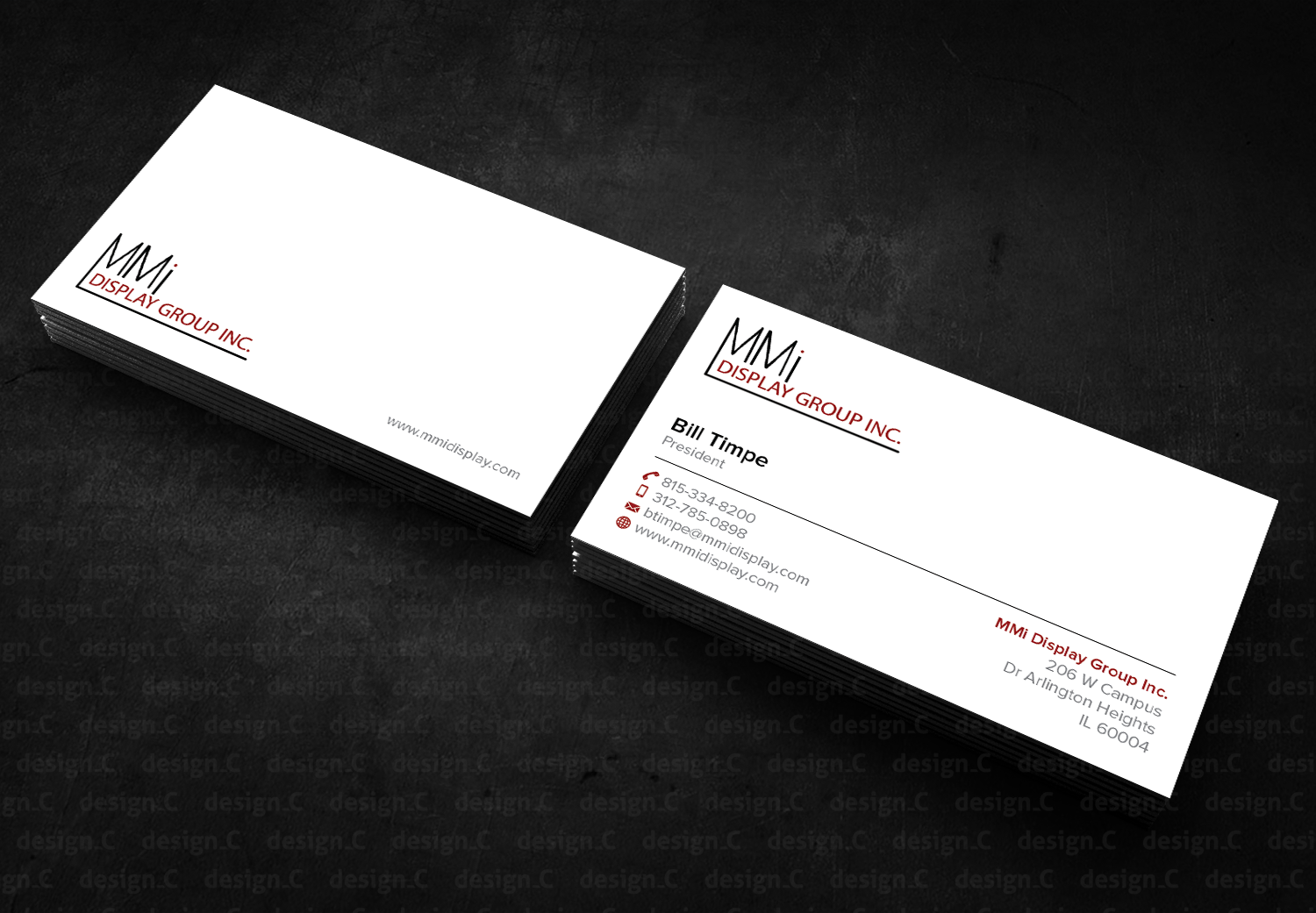Business Card Design by design_C. for MMI DISPLAY GROUP, INC. | Design #14623092
