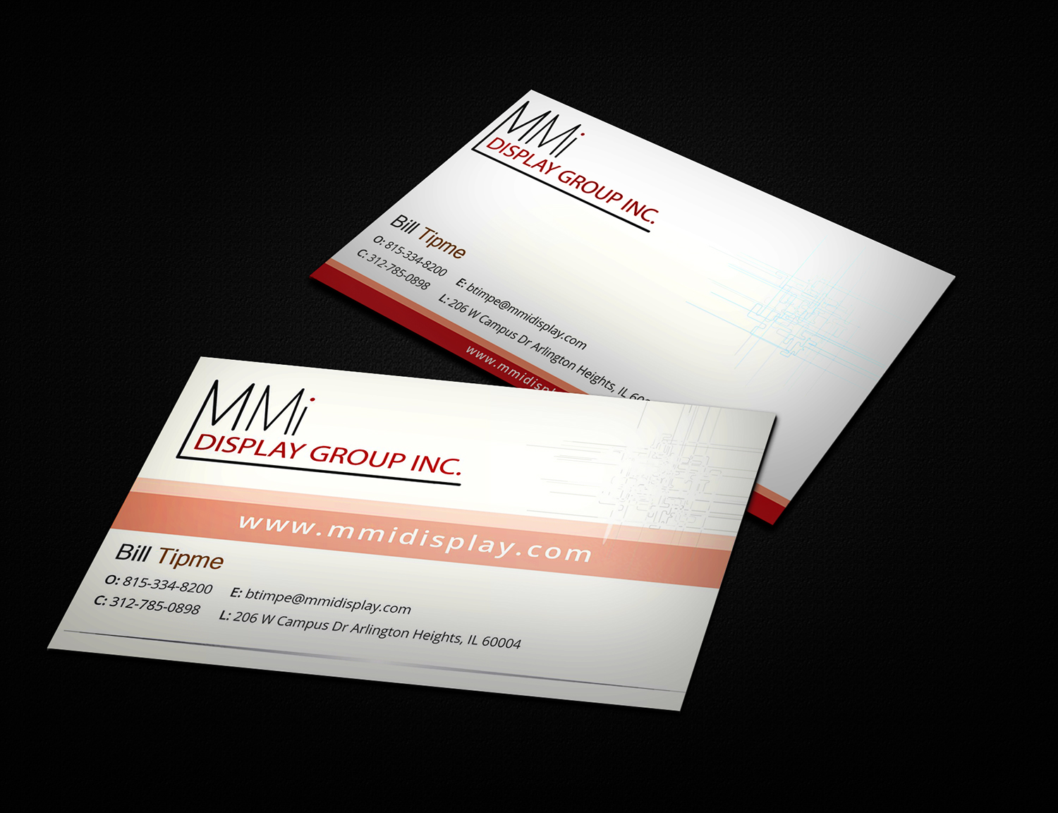 Design de Carte de Visite par Fardinkhan194 pour MMI DISPLAY GROUP, INC. | Design #14613776