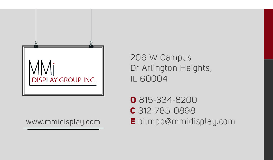 Business Card Design by amm.maideen for MMI DISPLAY GROUP, INC. | Design #14623185