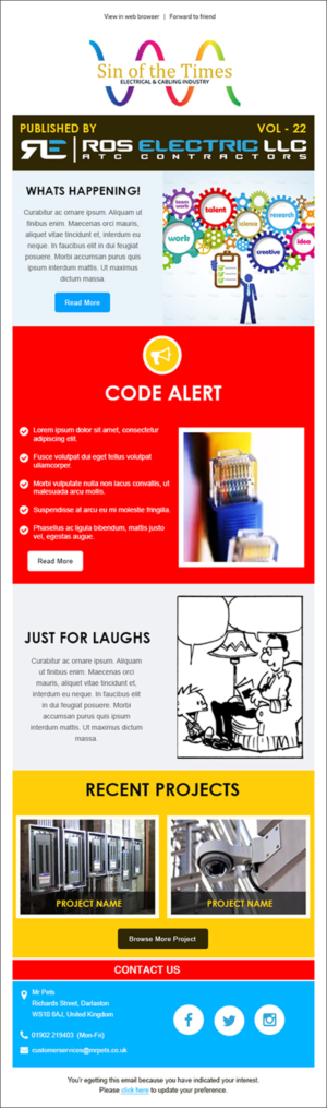 Newsletter Design by Expert Designer for this project | Design: #14642901