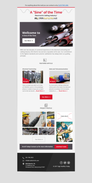Newsletter Design by Dabashes Adhikery for this project | Design: #14631295