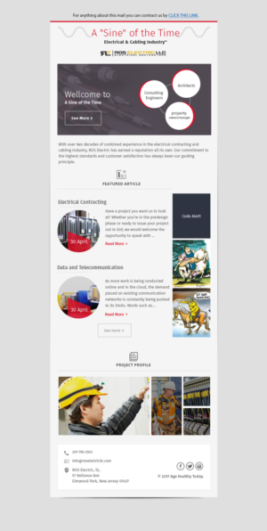 Newsletter Design by Dabashes Adhikery for this project | Design: #14639705