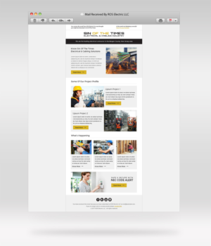 Electrical Industry Newletter Design Project PSD format with layers  | Newsletter Design by JustACreative1