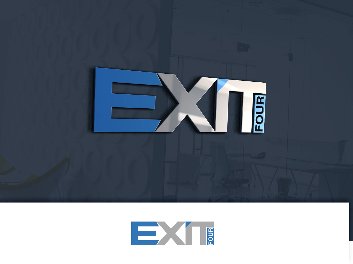 Logo Design by IMD-HUB for Exit Four  | Design #14582428