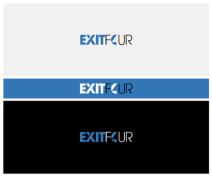 Logo Design by Bittersweet for Exit Four  | Design #14582897