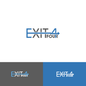 Logo Design by ecorokerz for Exit Four  | Design #14588089