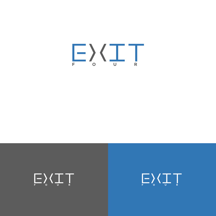 Logo Design by DesignDUO for Exit Four  | Design #14601083