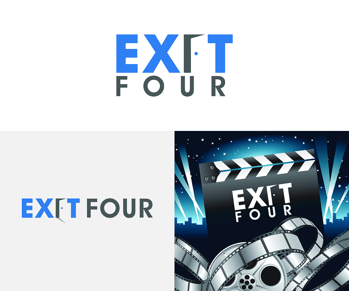 Logo Design by eMARK for Exit Four  | Design #14587864