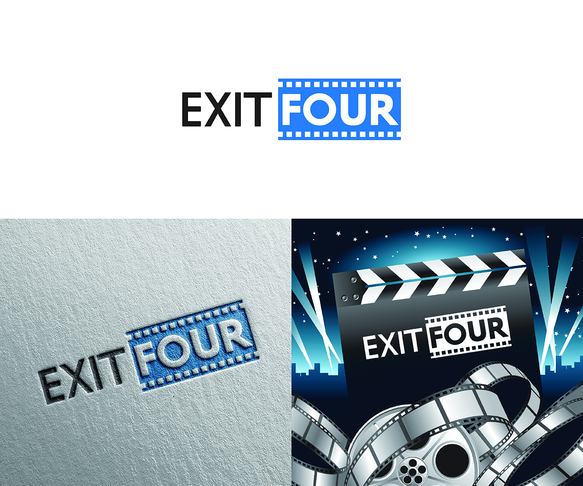 Logo Design by eMARK for Exit Four  | Design #14587866