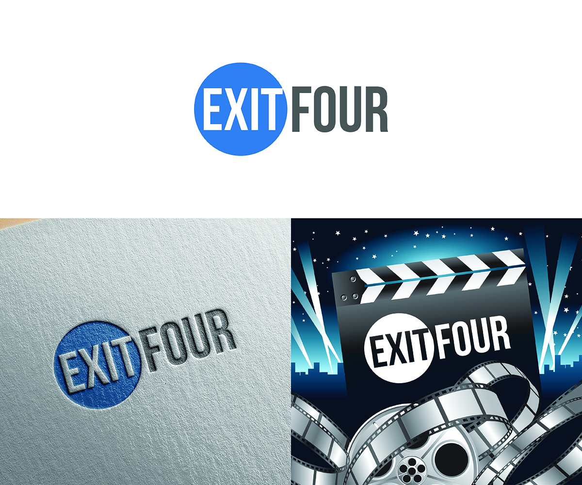 Logo Design by eMARK for Exit Four  | Design #14587867