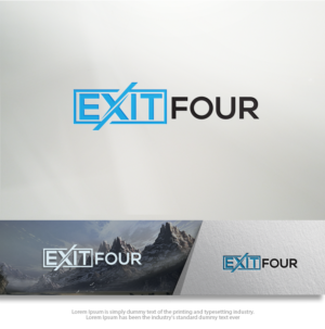 Logo Design by groomfox for Exit Four  | Design: #14582682