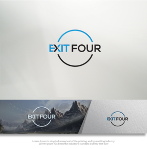 Logo Design by groomfox for Exit Four  | Design: #14582684