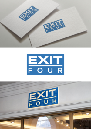 Logo Design by Tukang Angon Kebo for Exit Four  | Design: #14582667