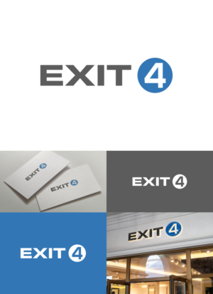 Logo Design by Tukang Angon Kebo for Exit Four  | Design: #14582890