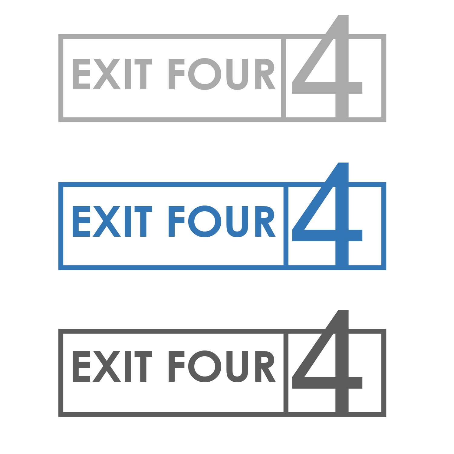 Logo Design by Chris Bennet for Exit Four  | Design #14592693