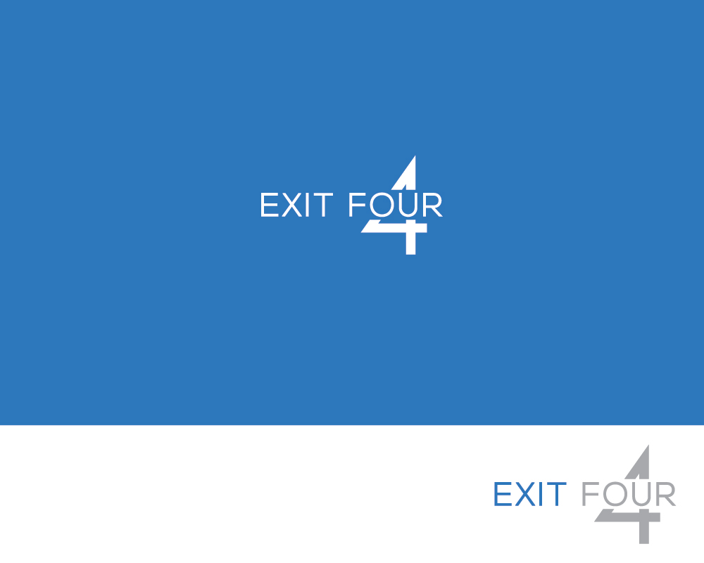 Logo Design by Black_idea for Exit Four  | Design #14592648