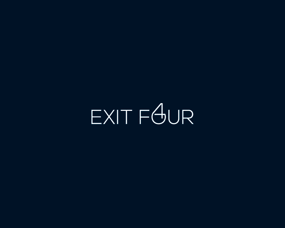 Logo Design by Black_idea for Exit Four  | Design #14594864