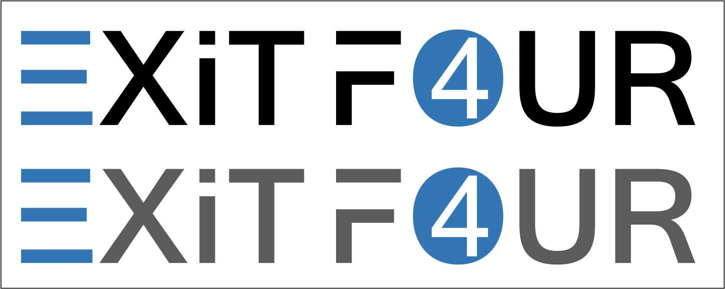 Logo Design by designertavinder for Exit Four  | Design #14586632