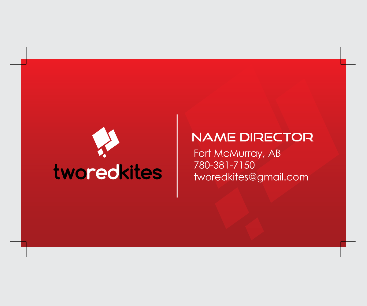 Business Card Design by thulet for 2 Red Kites | Design #2549889