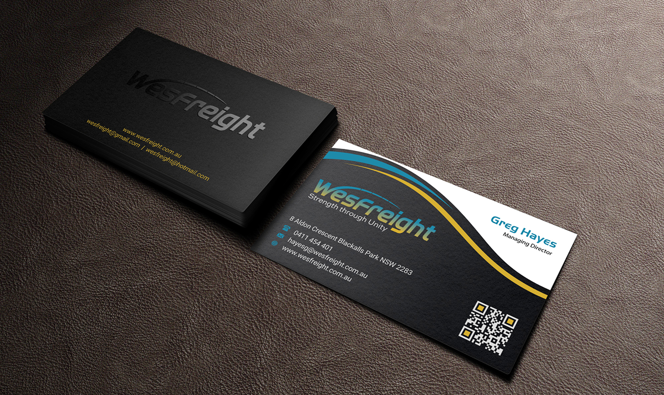 Diseño de Tarjeta de Presentación por INDIAN_Ashok para Wesfreight | Diseño #14616058