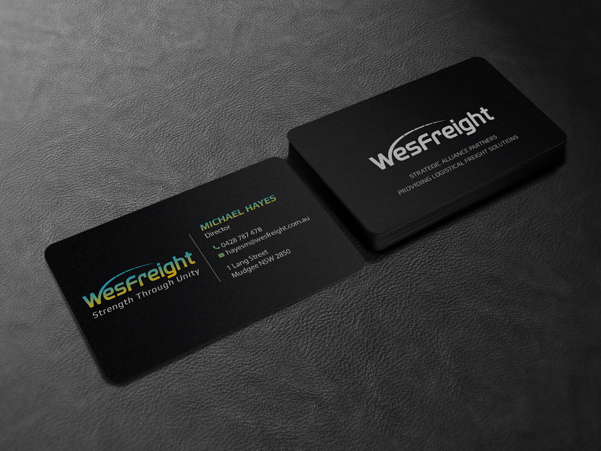 Diseño de Tarjeta de Presentación por Creations Box 2015 para Wesfreight | Diseño #14594198