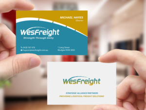 Diseño de Tarjeta de Presentación por Creations Box 2015 para Wesfreight | Diseño: #14594204