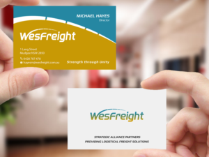 Diseño de Tarjeta de Presentación por Creations Box 2015 para Wesfreight | Diseño: #14594205