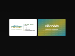 Business Card Design by Creations Box 2015 for Wesfreight | Design: #14594218