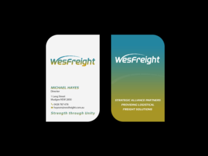 Business Card Design by Creations Box 2015 for Wesfreight | Design: #14594219